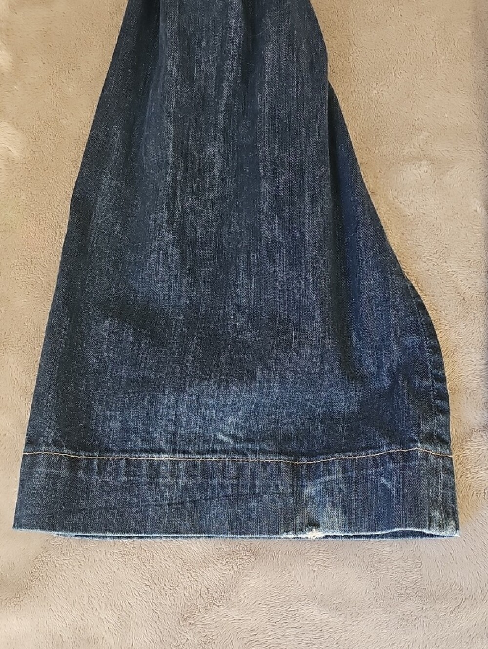 Dark Blue Women's Flared Jeans - Picture 11 of 15